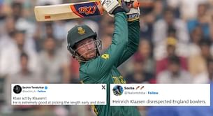 “Klass act” – Fans react as Heinrich Klaasen slams 109 off 67 balls in ENG vs SA 2023 World Cup match
