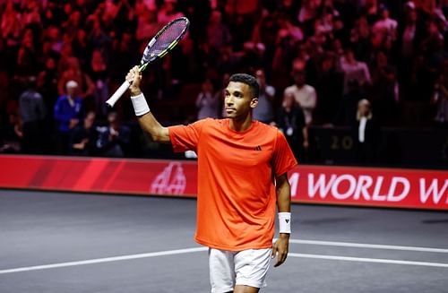 Felix Auger-Aliassime at the Laver Cup