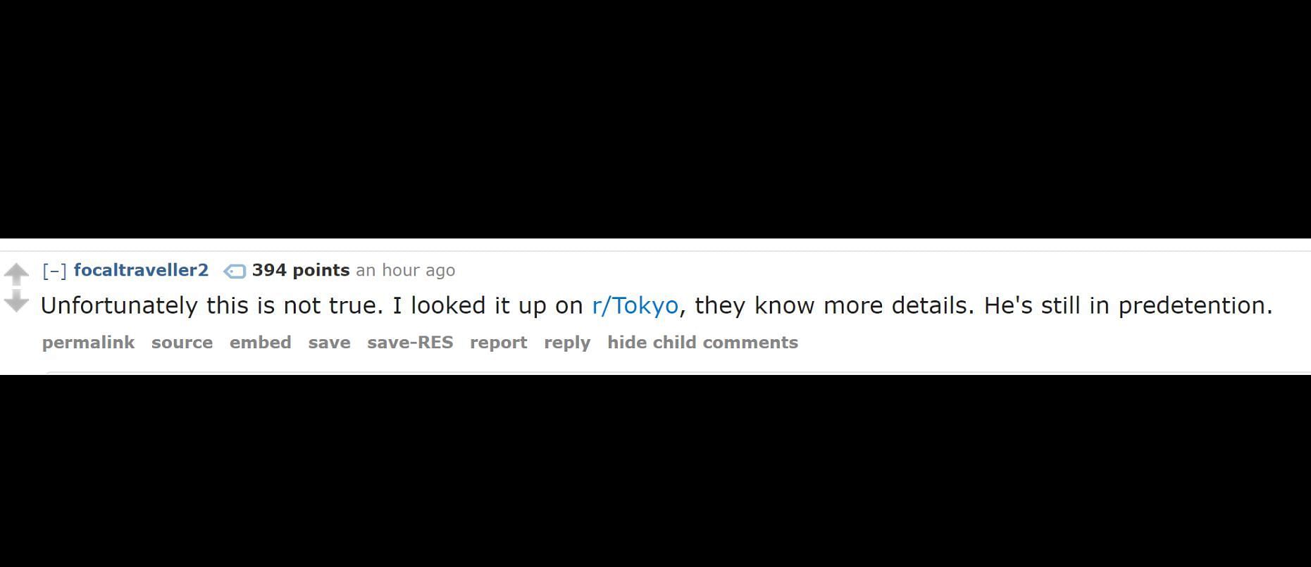 Redditors provide information regarding the arrest claims (Image via r/WorldNews)