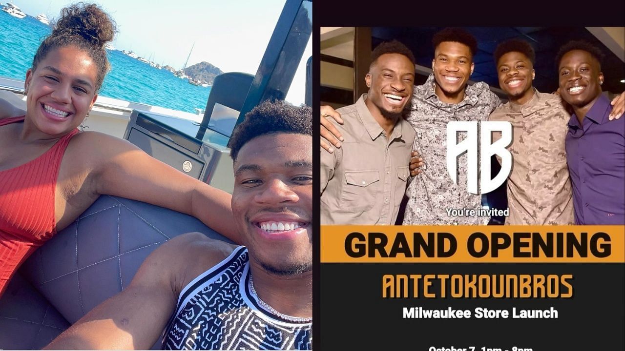 Giannis Antetokounmpo gets called out by wife ahead of &lsquo;Antetokounbros&rsquo; shop opening