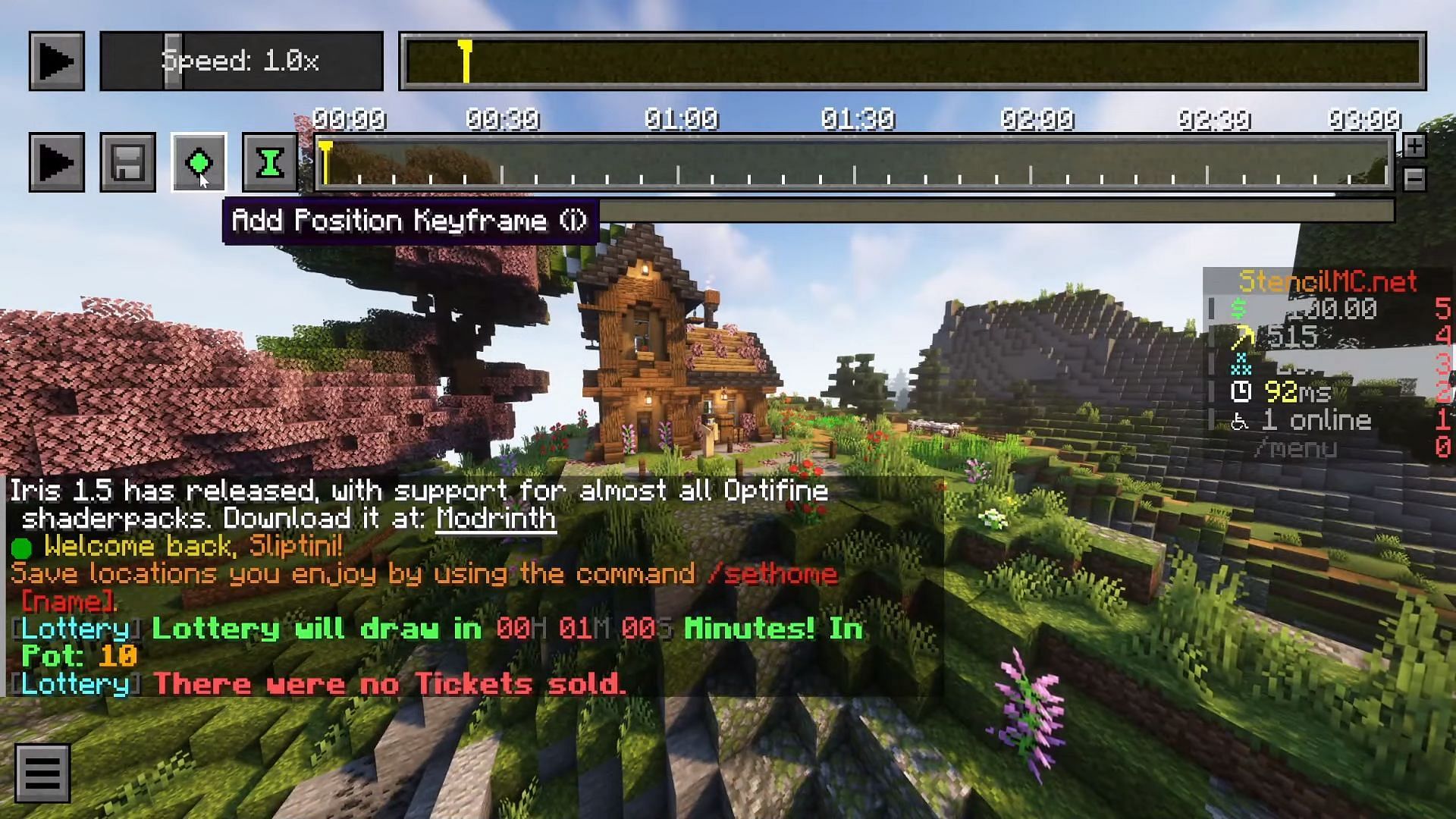 Players can use external recording software or the replay mod to record Minecraft. (Image via YouTube/Sliptini)