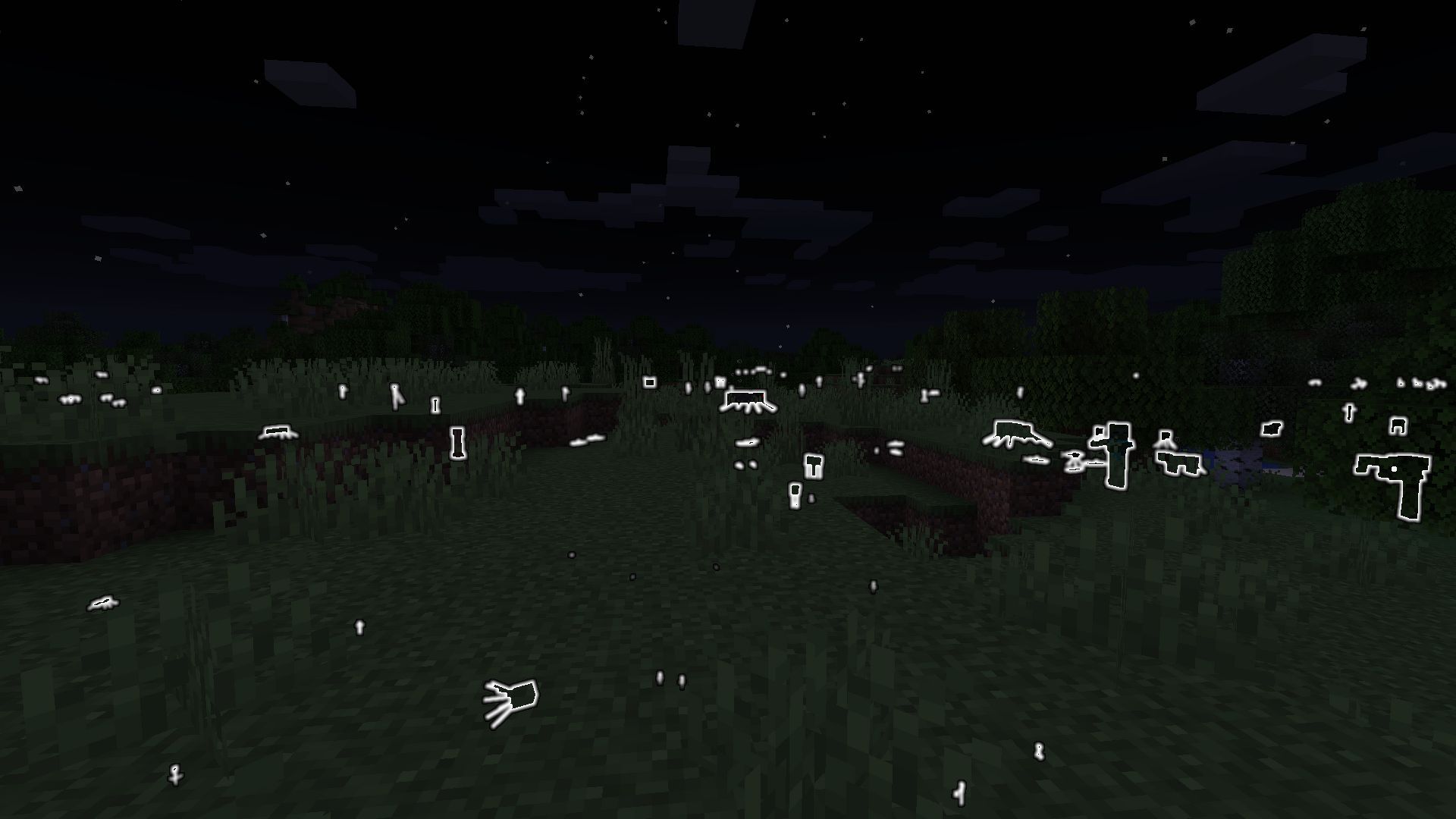 Effet lumineux en jeu (Image via Mojang)