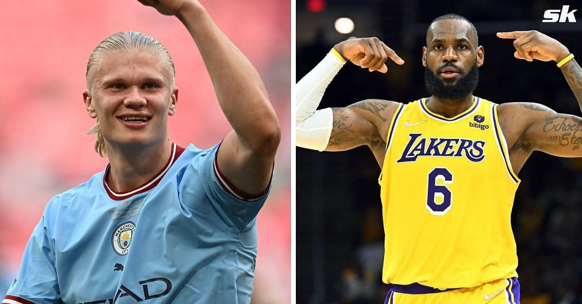 Erling Haaland and LeBron James star in Beats Electronics commercial.