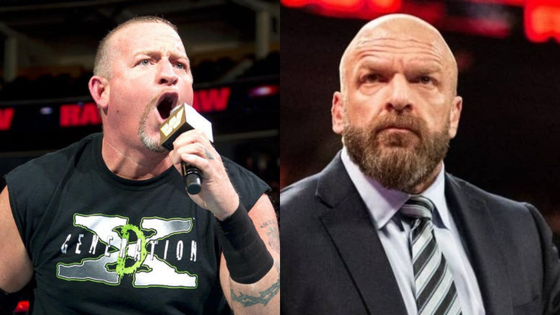 Road Dogg(left); Triple H(right)
