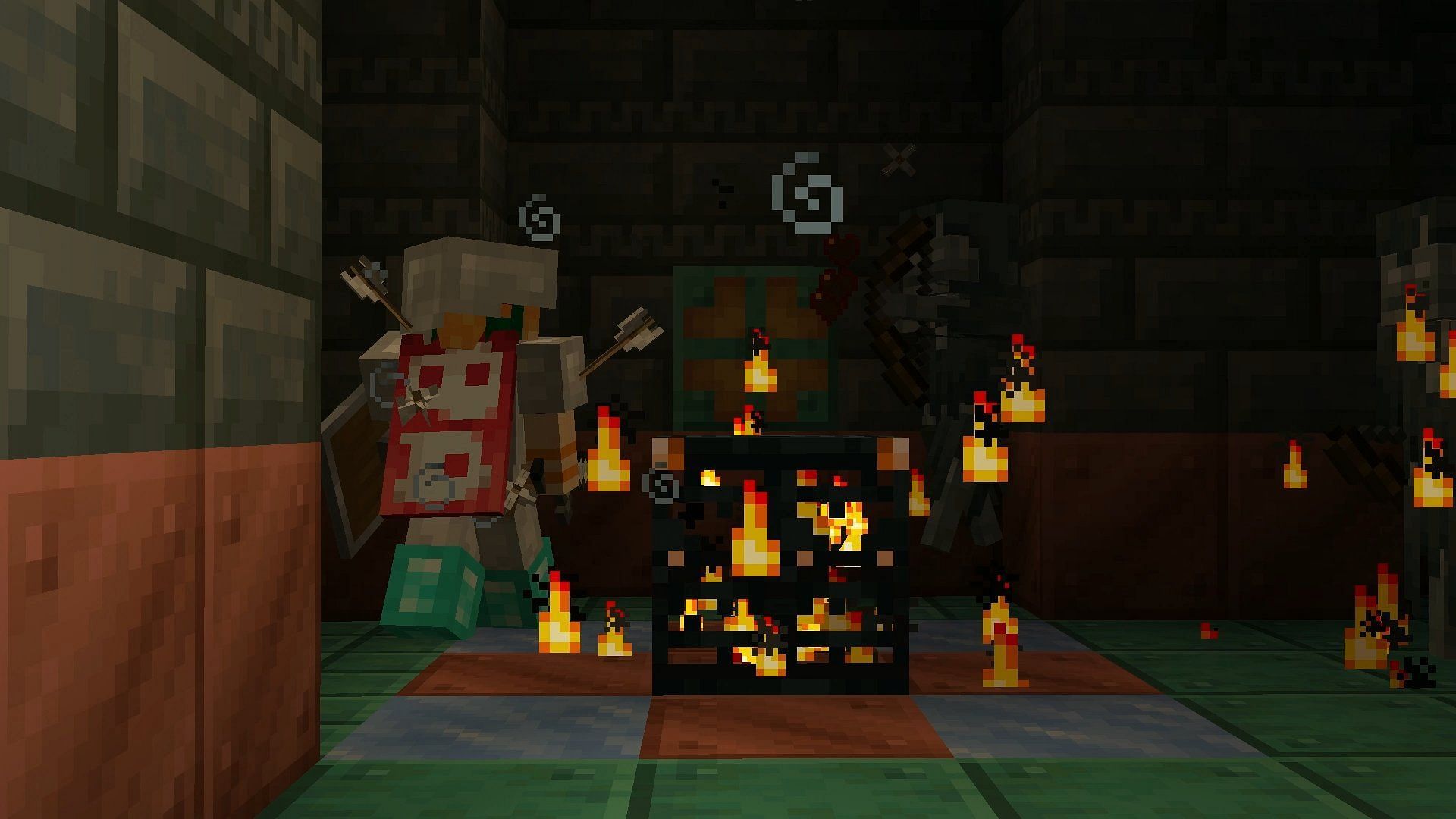Trial spawners generated in new trial chamber structures coming with the Minecraft 1.21 update (Image via Mojang)