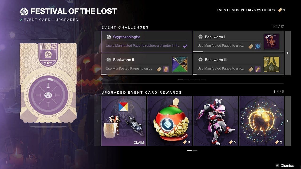 Event challenges (Image via Bungie)