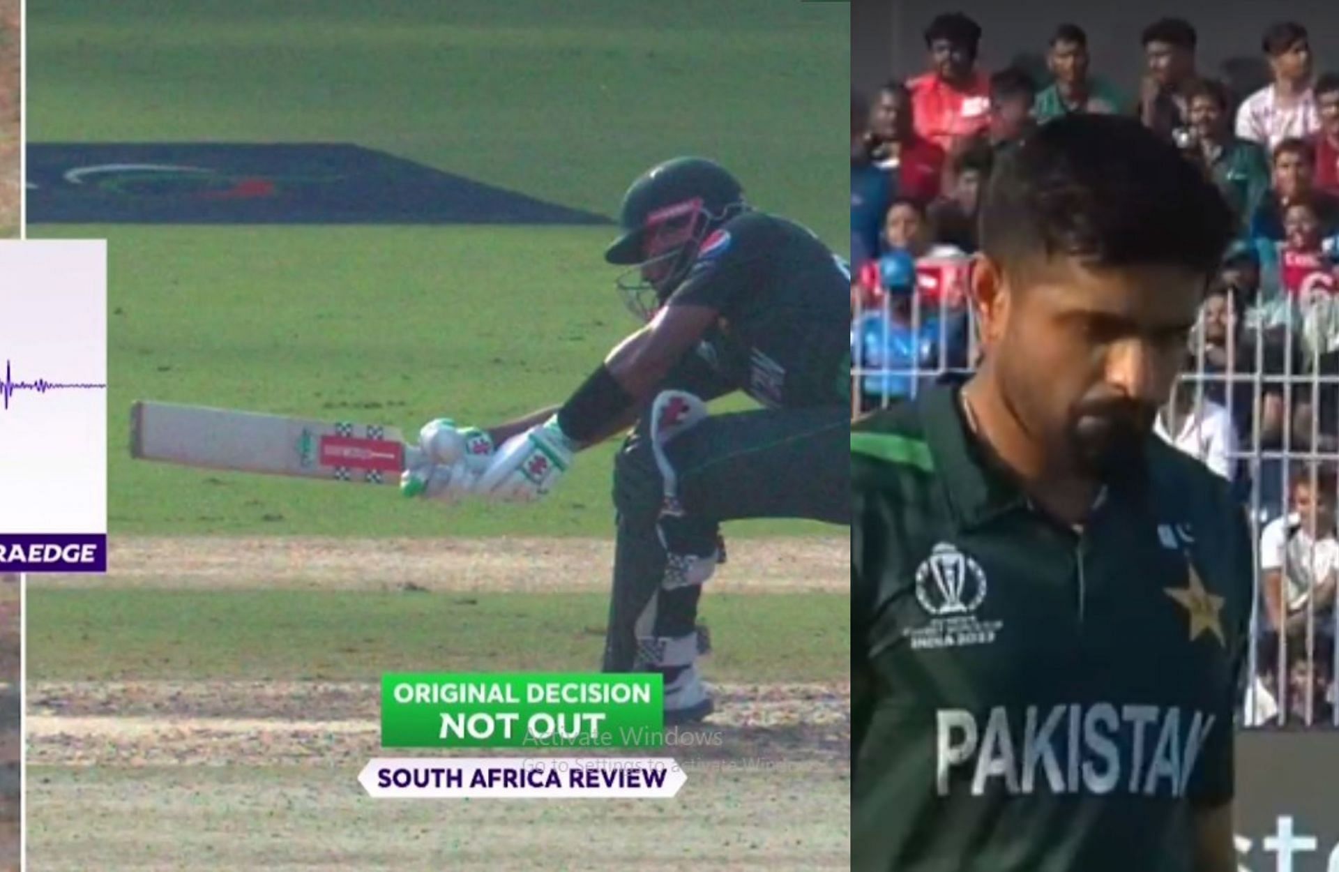 Babar Azam perishes after his 50 against South Africa on Friday. 