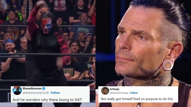 "And he wonders why they're losing to NXT" - Jeff Hardy's AEW Dynamite segment has fans slamming the star