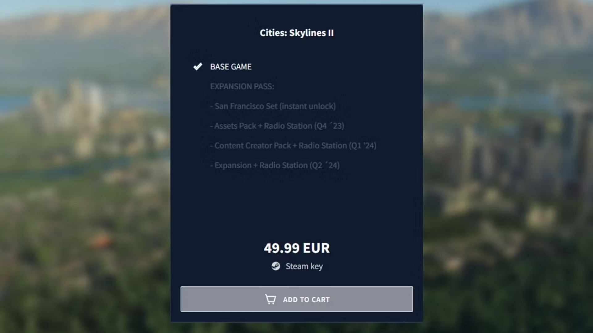 Cities Skylines have two types of preorders: Standard and Ultimate (Image via Colossal Order)