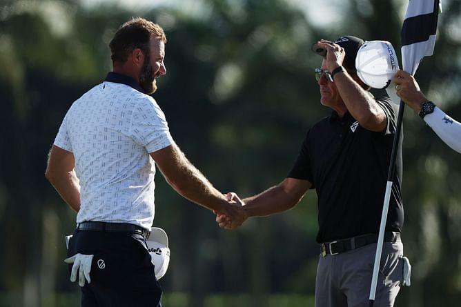 “It kind of went how I thought it would” - Dustin Johnson light heartedly talks about his shank against Phil Mickelson at LIV Golf Team Championship