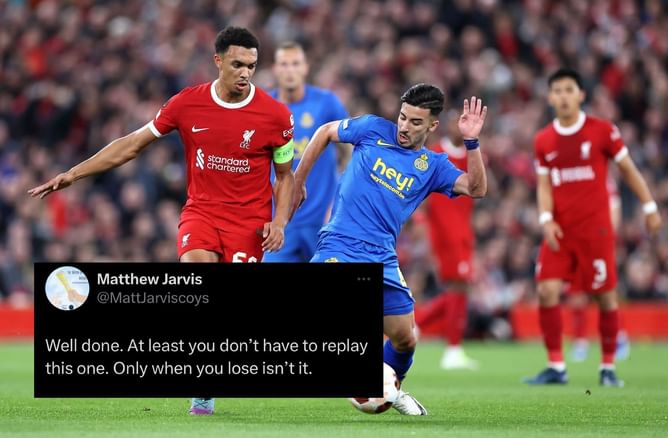 "Really poor performance", "May end up with that missed quadruple" - Twitter erupts as Liverpool beat Union Saint-Gilloise in Europa League