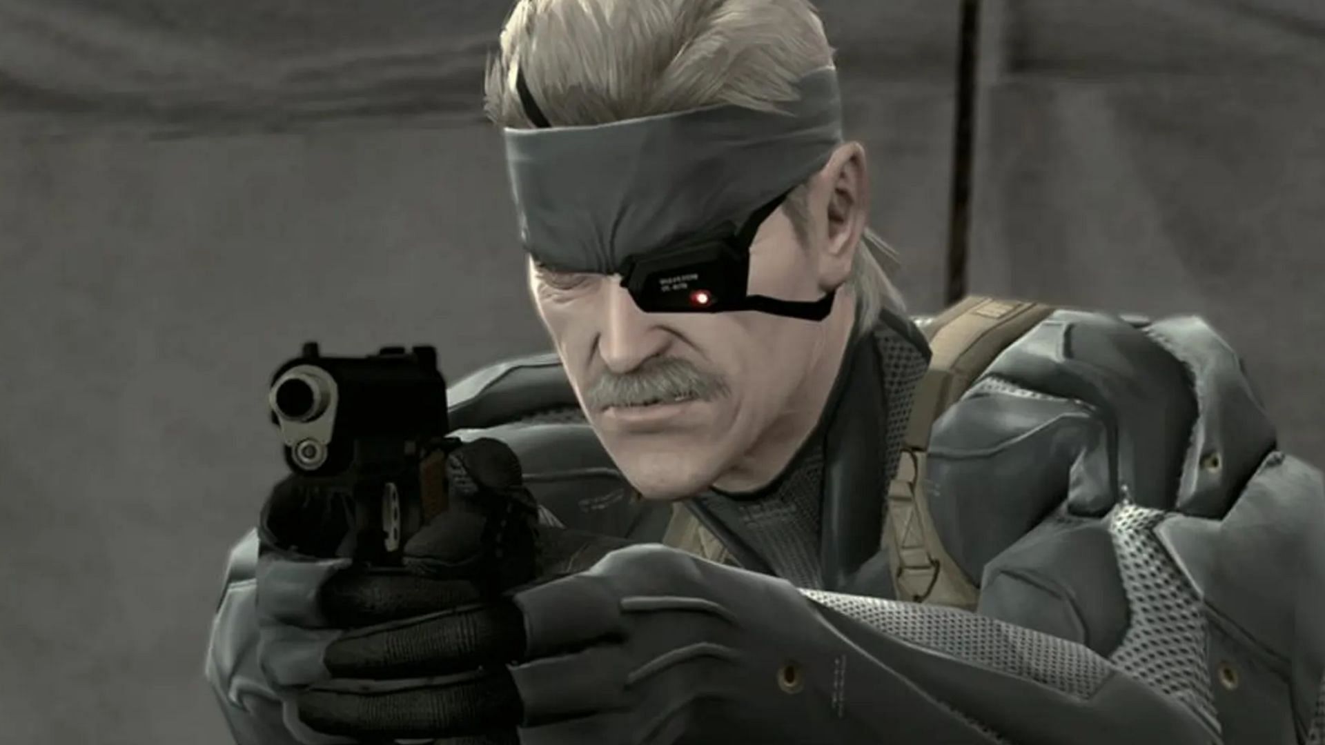 In Guns of the Patriots, the protagonist is older (Image via Konami)