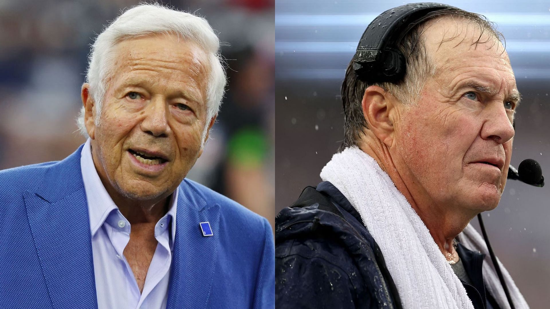New England Patriots owner Robert Kraft and head coach Bill Belichick