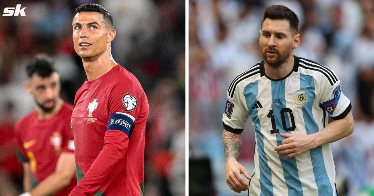 Cristiano Ronaldo (left) and Lionel Messi (right)