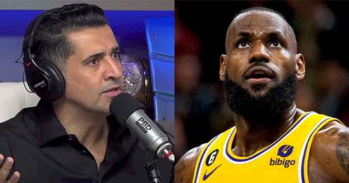 Entrepreneur and podcaster Patrick Bet-David and LA Lakers superstar forward LeBron James