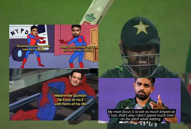 "My main focus is to eat as much biryani as I can.."- Top 10 funny Babar Azam memes after his 9 (16) vs Bangladesh in 2023 World Cup