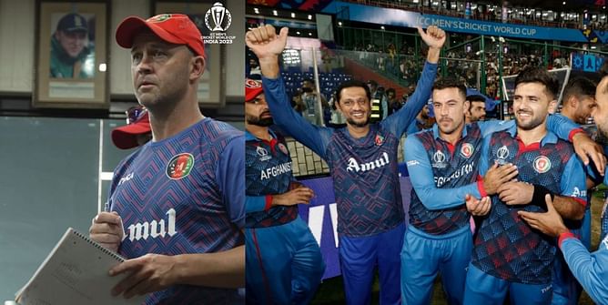 [Watch] "Enjoy the moment, Enjoy tonight"- Afghanistan coach Jonathan Trott addresses players after stunning win against England in 2023 World Cup