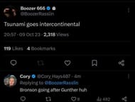 Screengrab of the tweet from BWE