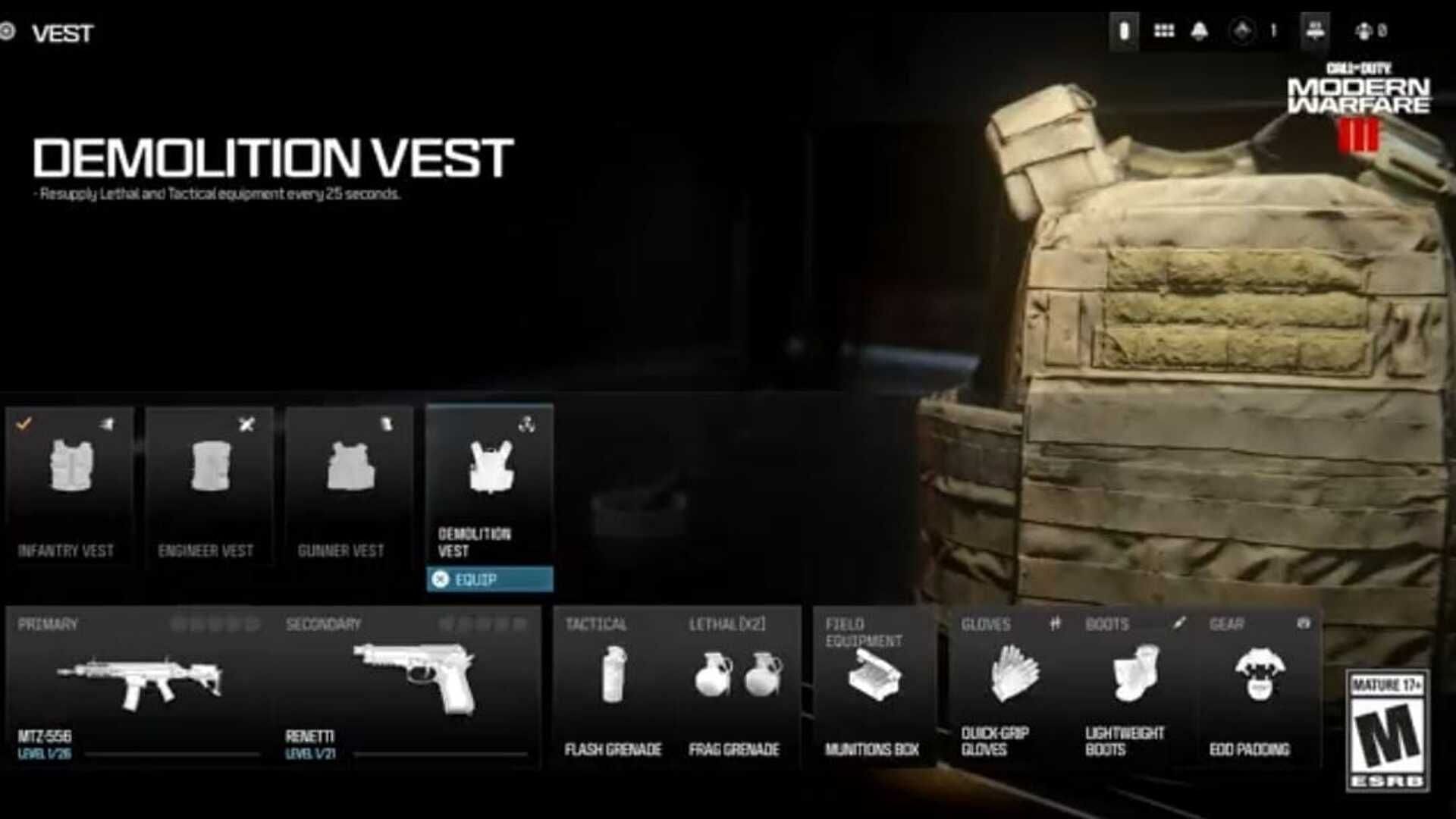 Demolition Vest Package (Image via Activision)