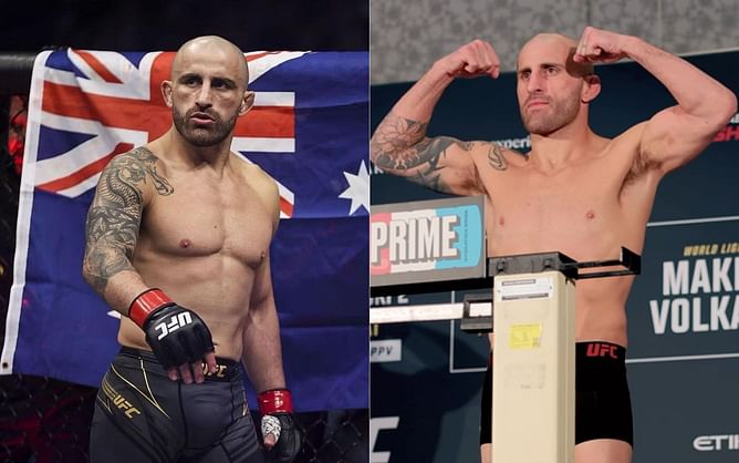 Here's how much weight Alexander Volkanovski cut in just 11 days to fight at UFC 294