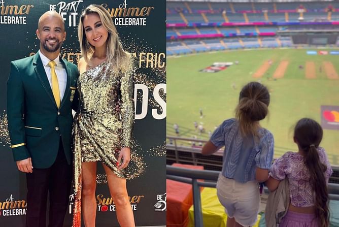 "Mumbai heat ain’t no joke"- JP Duminy's wife Sue after enjoying 2023 World Cup match between South Africa & England at the Wankhede Stadium