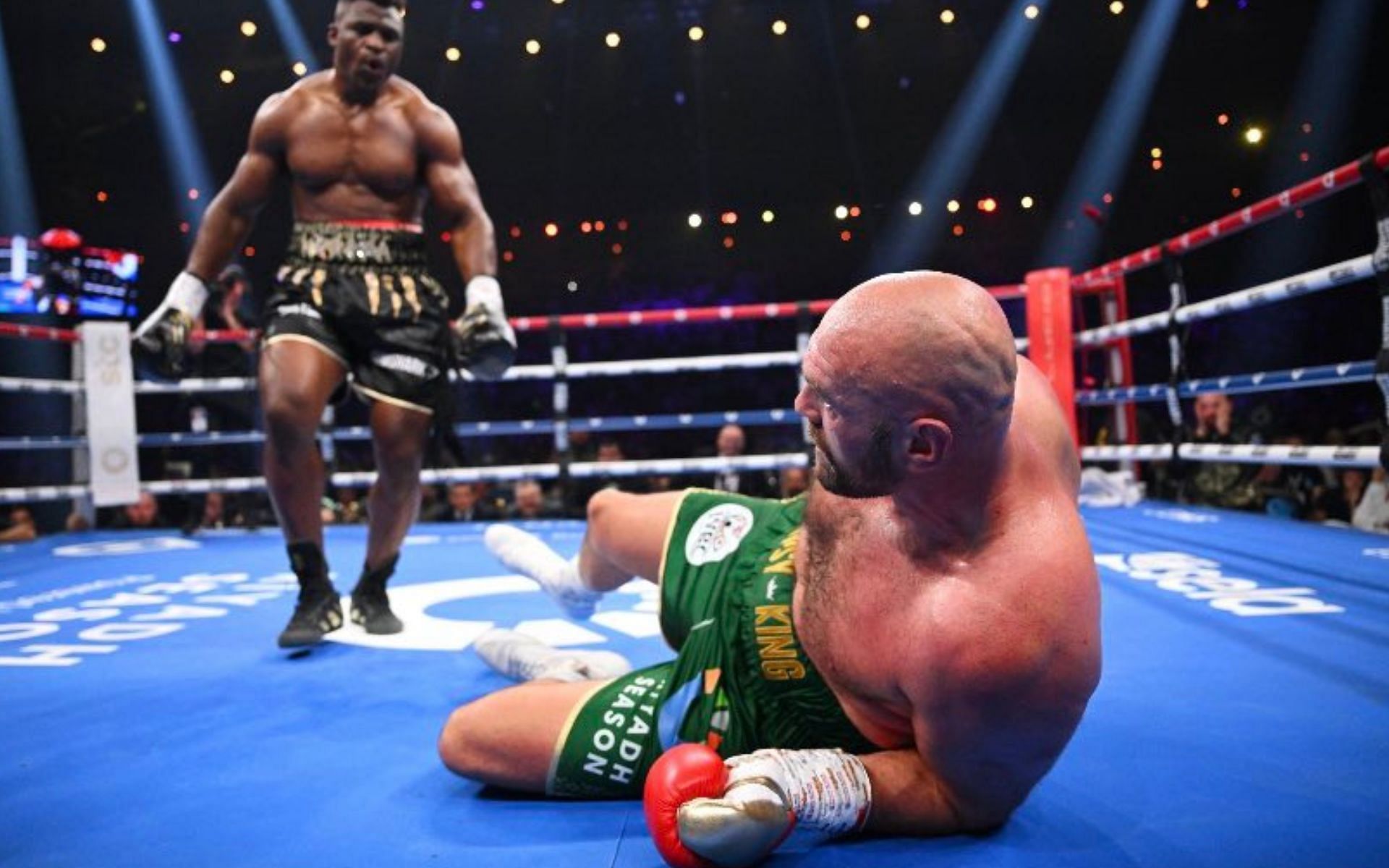 Tyson Fury vs. Francis Ngannou [Image credits: @Kotosiafaze onn Twitter]