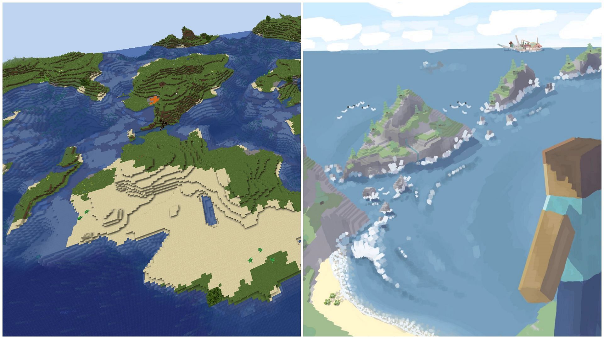 Coast biome concept discussed by Minecraft players on the game