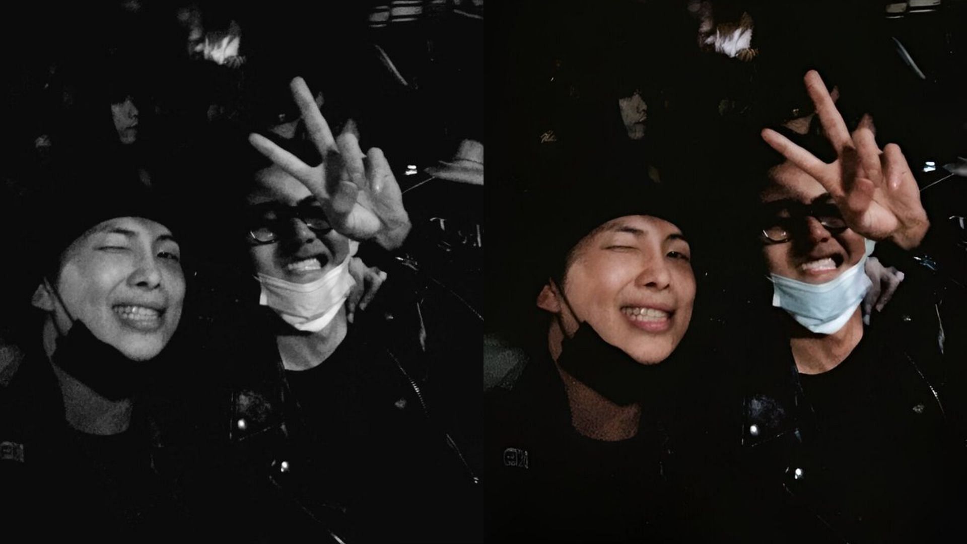 BTS&#039; RM and V spent time together at Lil Uzi Vert&lsquo;s afterparty (Image via X/ @archivefortae @Taehyungimpact