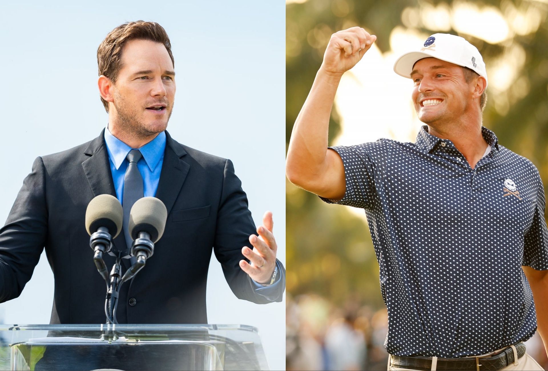 Chris Pratt and Bryson DeChambeau