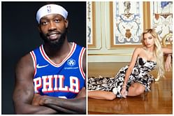 Pat Beverley's partner Mandana Bolourchi flashes $19,088 Rolex, $1,537 Versace bag at Sixers game