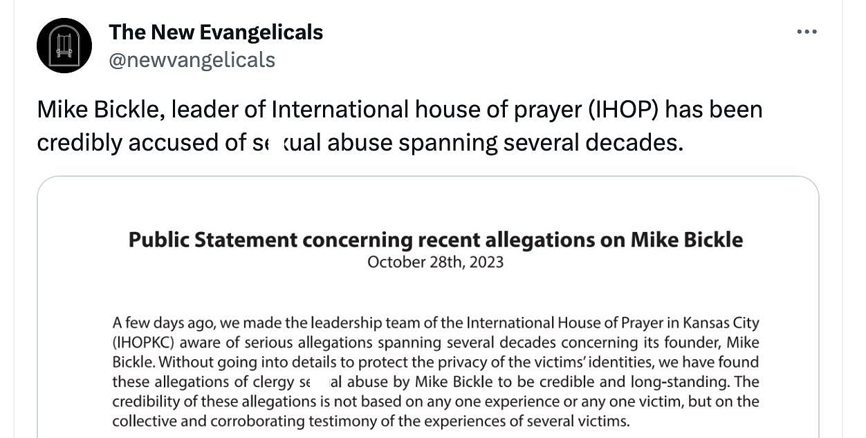 Bickle, the founder of IHOPKC faces serious allegations of misconduct: More details revealed. (Image via Twitter)