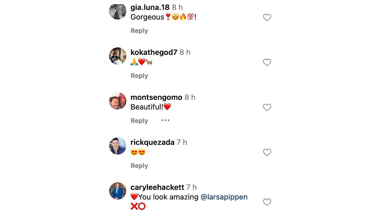 Larsa Pippen had quite the positive comments coming in for her latest post (@larsapippen/Instagram)