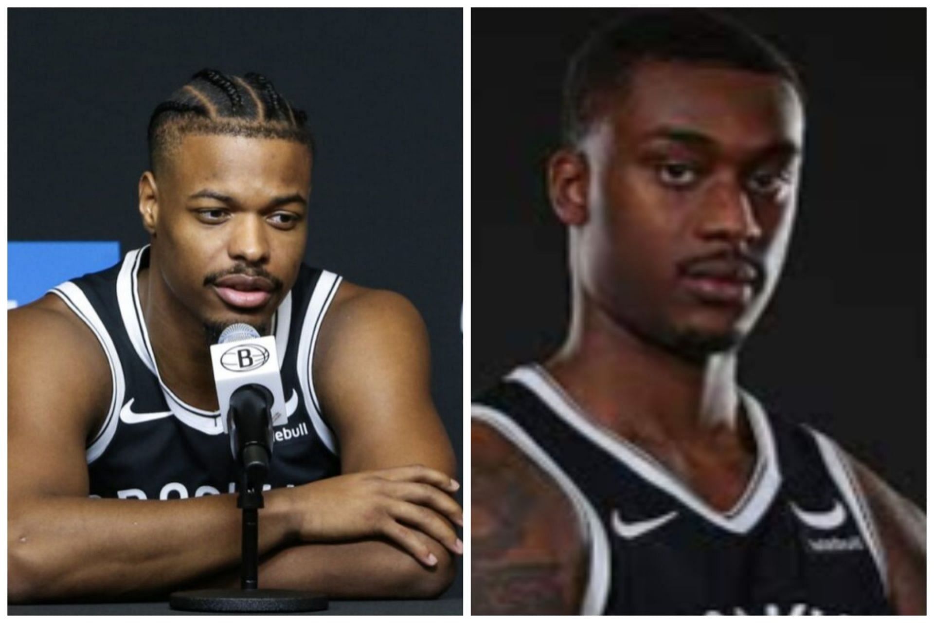 Dennis Smith Jr. (left) and Dariq Whitehead (right) are on the Brooklyn Nets