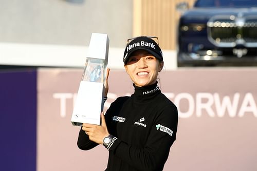 Lydia Ko after winning the BMW Ladies Championship - Final Round (Image via Getty)