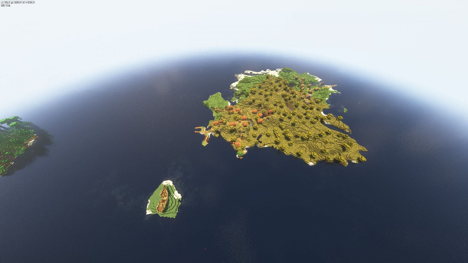 Island with two villages (Image via Reddit user stofix_)