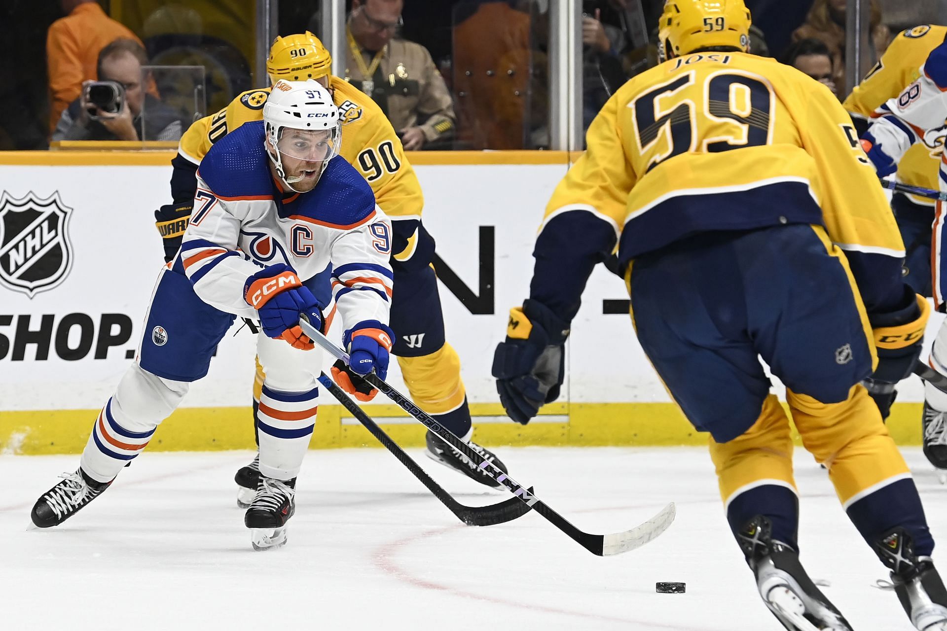 Oilers Predators Hockey