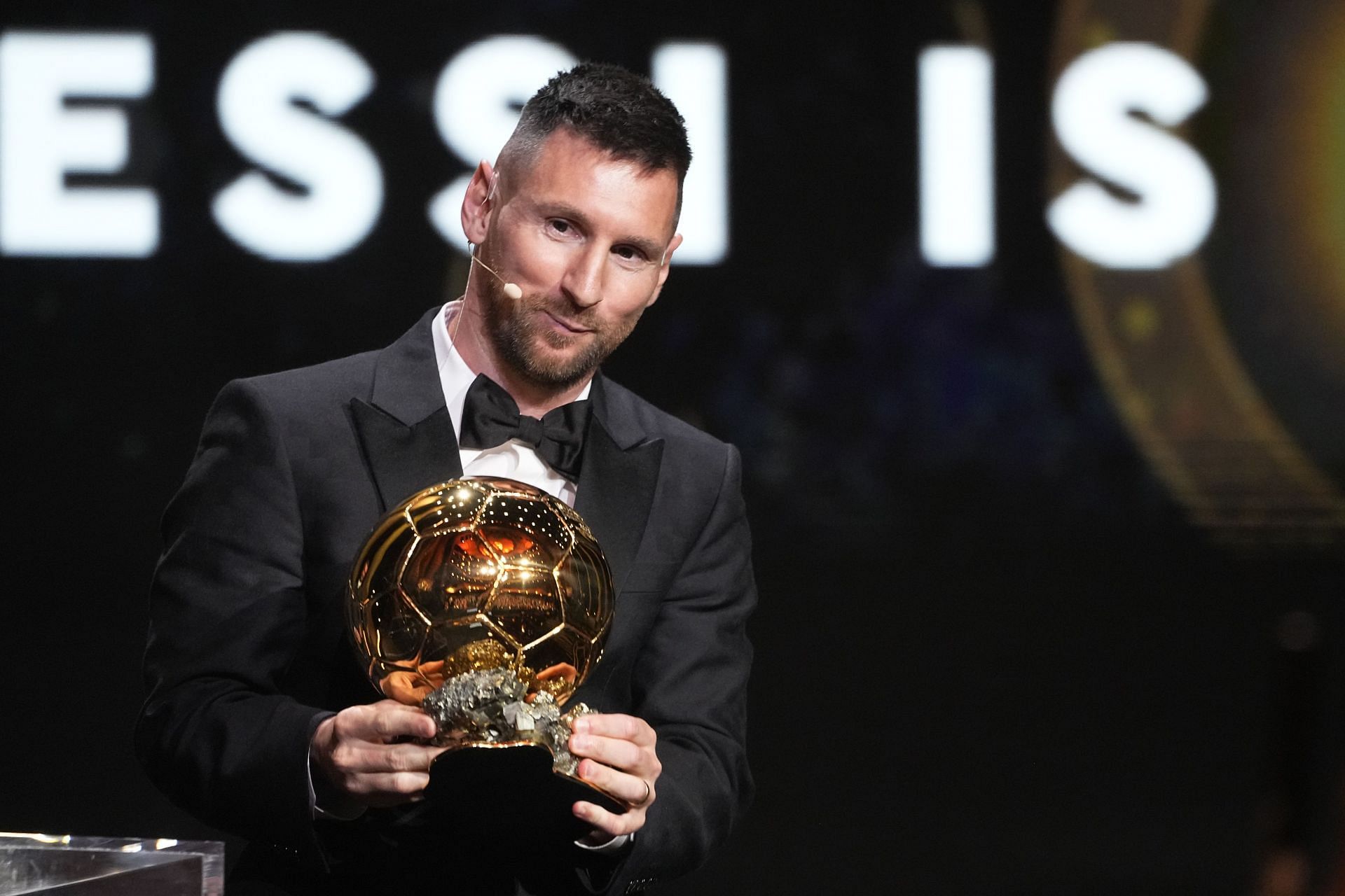 The 36-year-old lifted the Ballon d'Or for the eighth time.