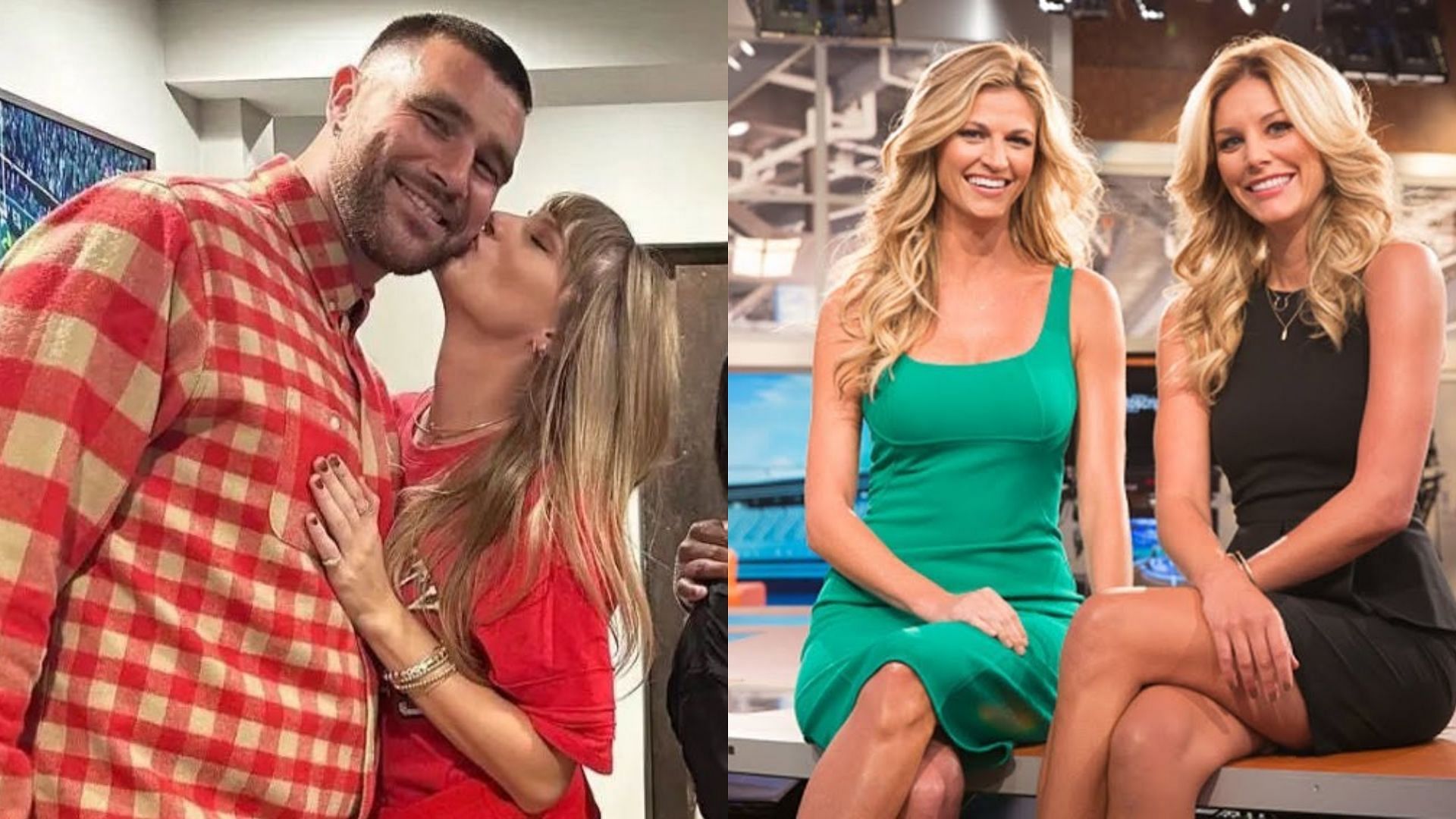 Erin Andrews and Charissa Thompson received criticism after they tried to ship Travis Kelce and Taylor Swift.