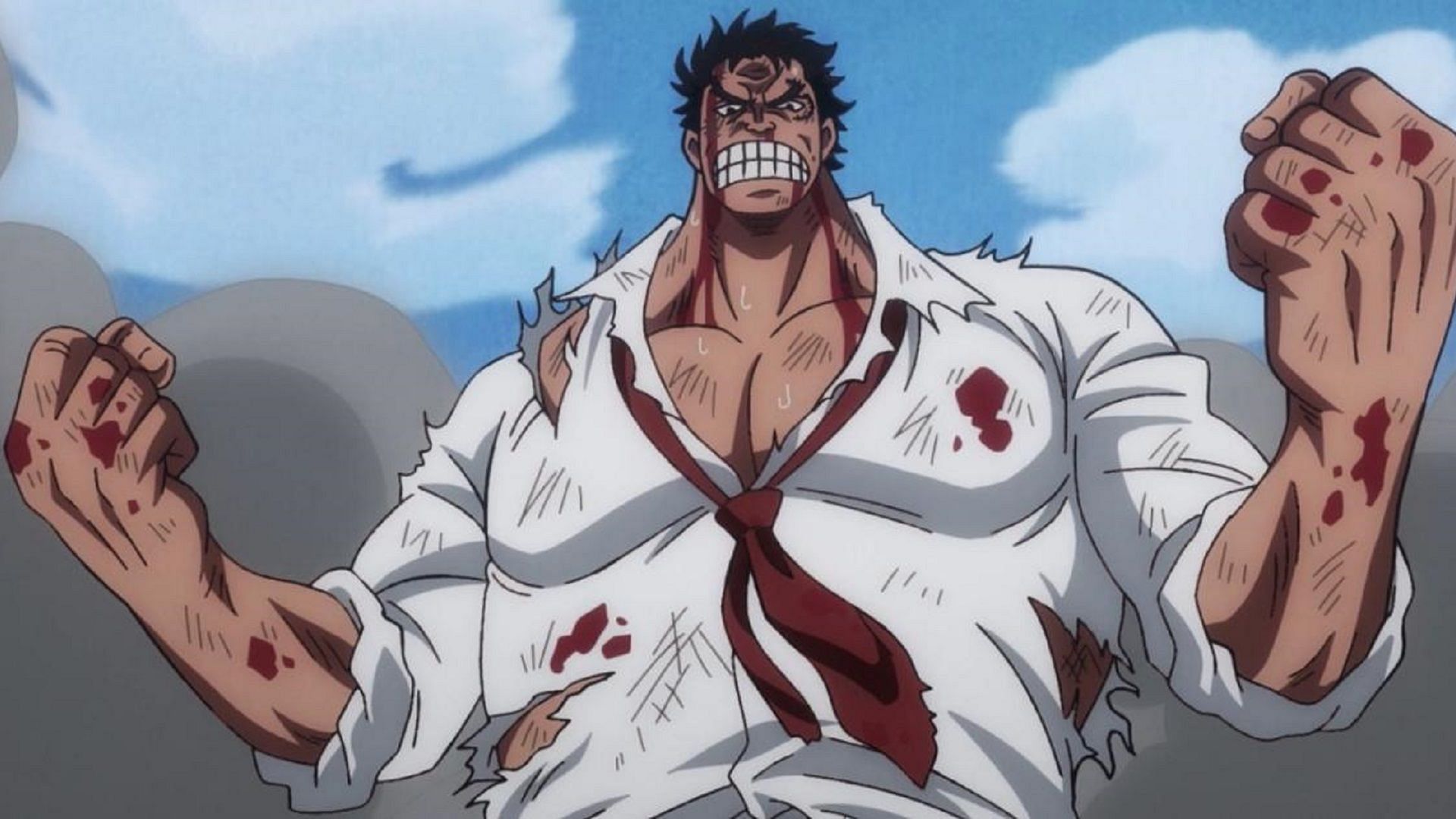 Garp during the God Valley Incident (Image via Toei Animation, One Piece)