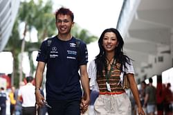 Despite girlfriend Muni He being a professional golfer, Alex Albon fears for his reputation ahead of Netflix’s F1 x Golf stars match