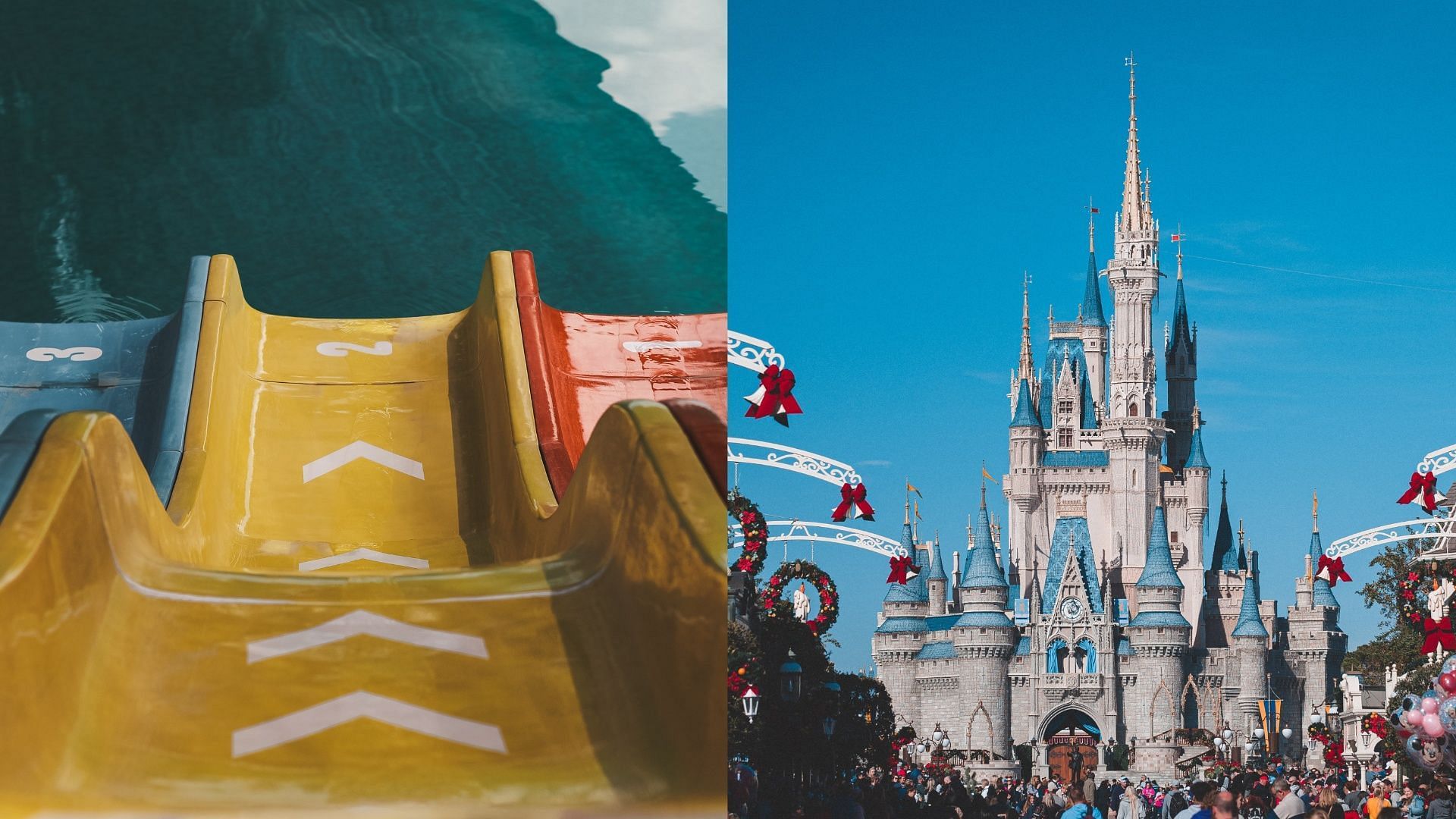 A woman has alleged that a Disney waterslide caused dangerous &quot;wedgie.&quot; (Images via Pexels)