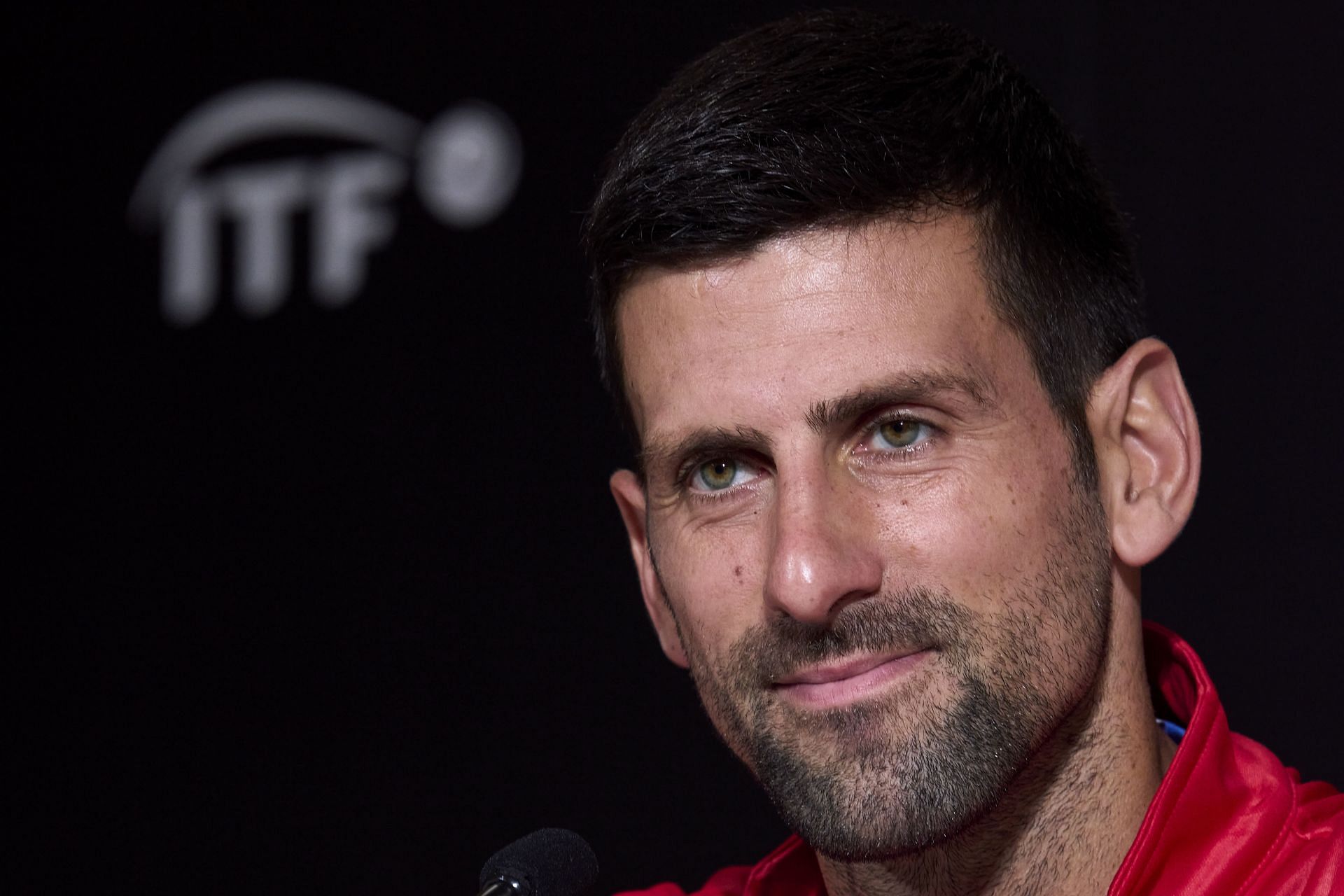 Djokovic at the 2023 Davis Cup Finals Group Stage Valencia