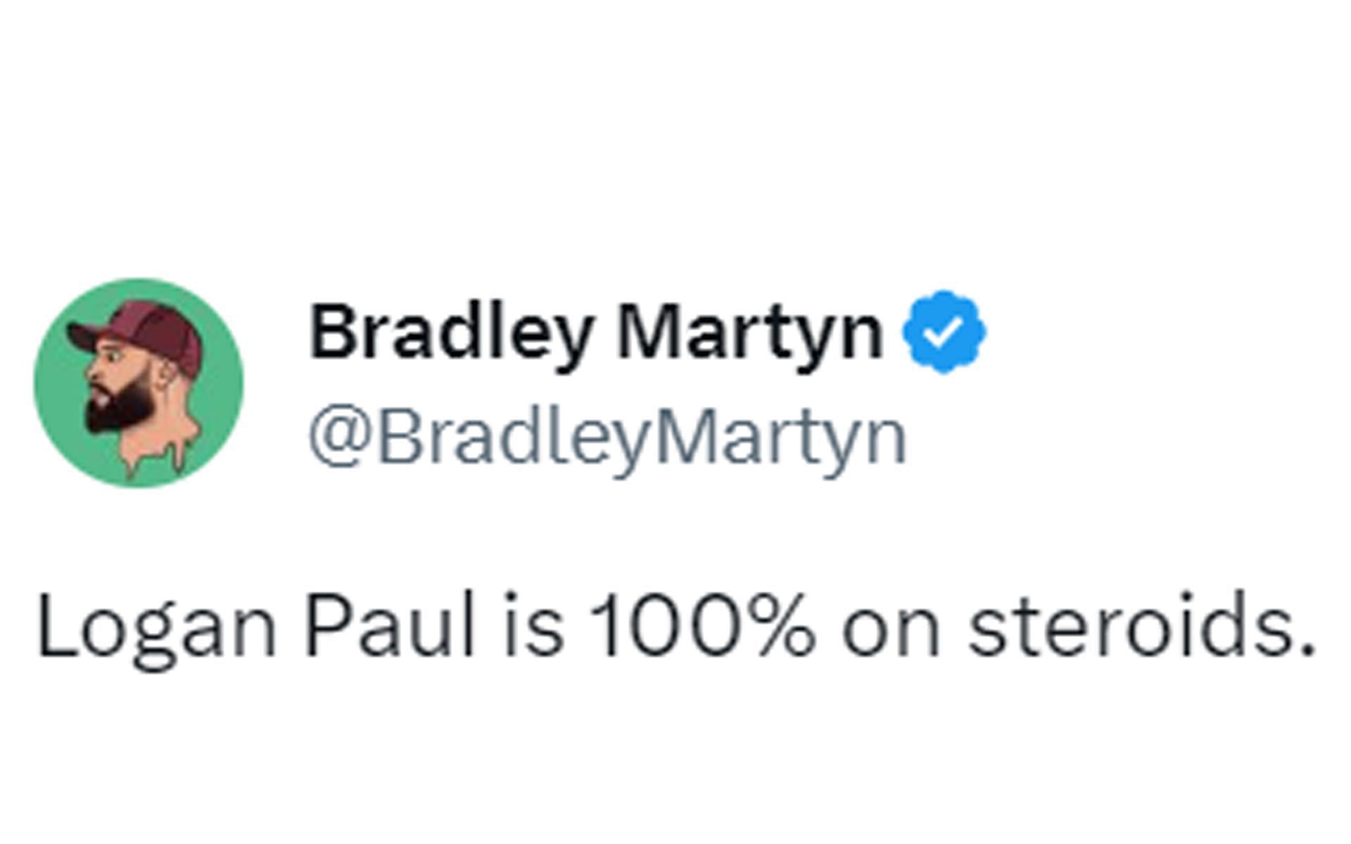 Martyn accuses Paul of using steroids