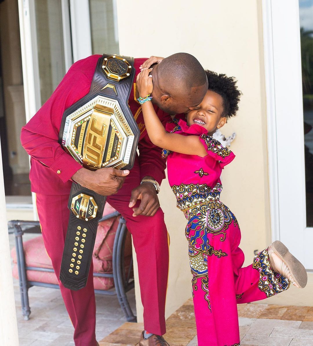 How many children does Kamaru Usman and Eleslie Dietzsch have?