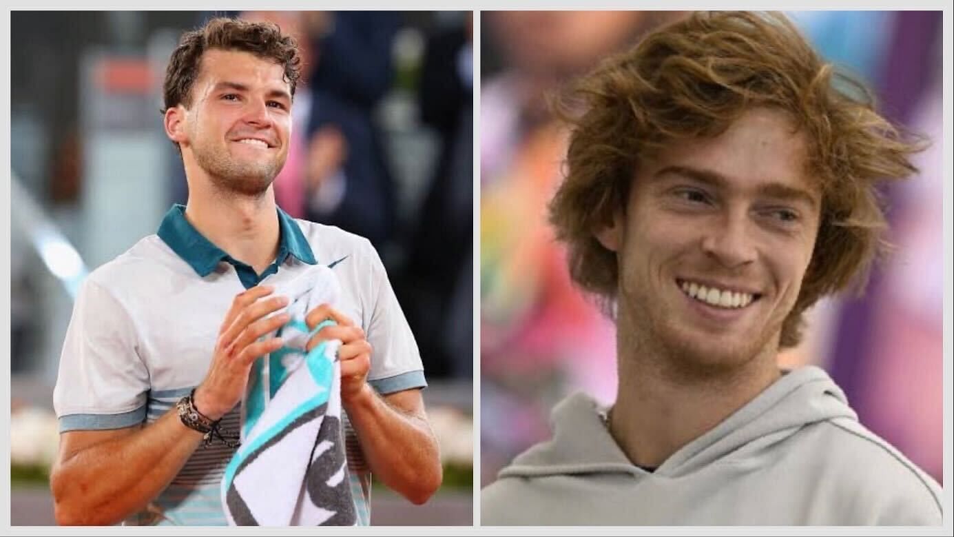 Grigor Dimitrov(left) and Andrey Rublev(right)