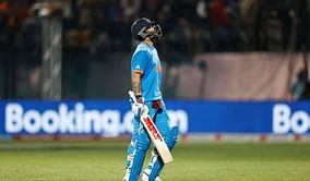 [Watch] Virat Kohli holes out in deep to fall 5 short of record-equalling 49th ODI century in IND-NZ 2023 World Cup clash