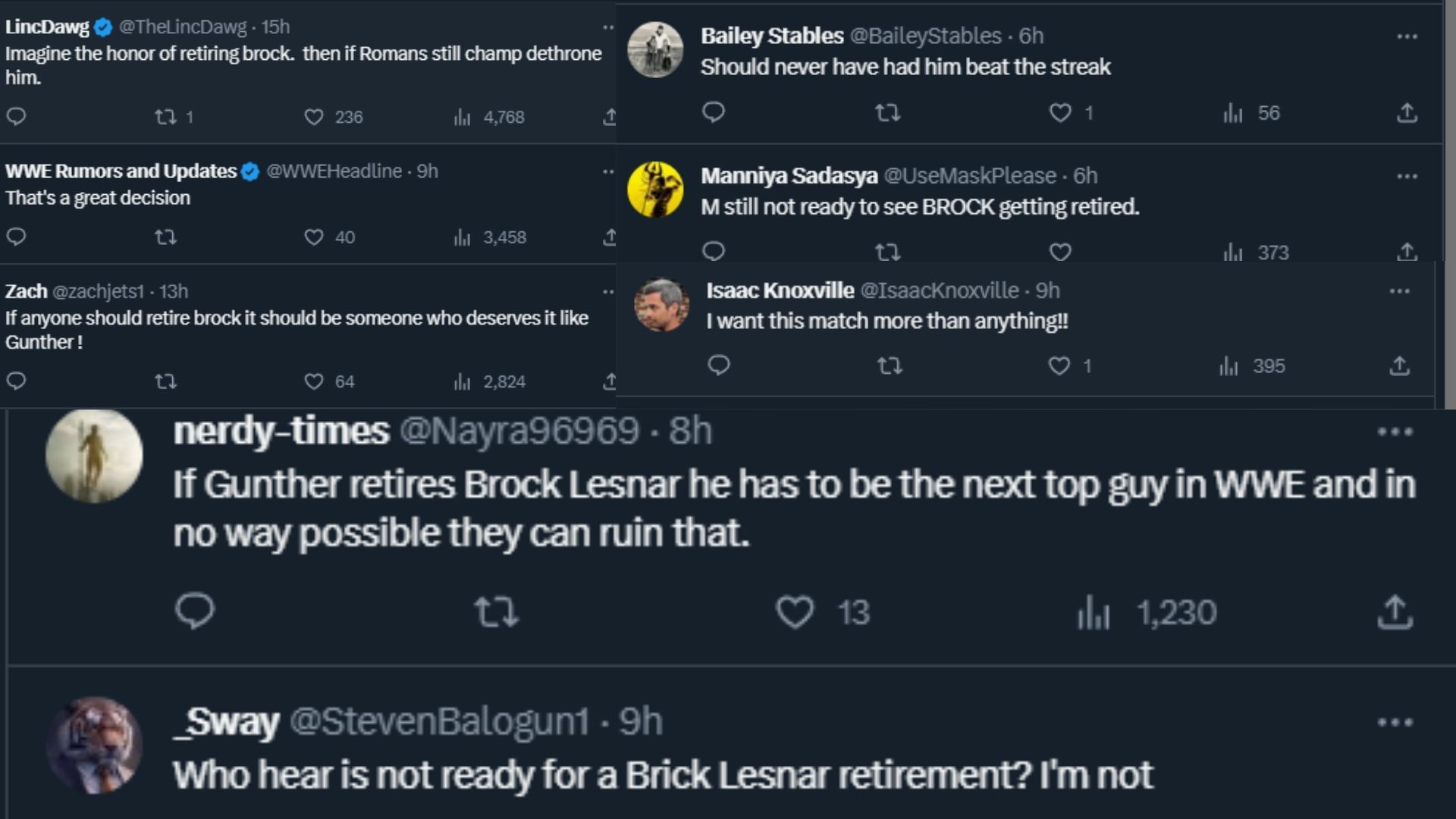 Fans had a lot to say about Brock Lesnar&#039;s retirement