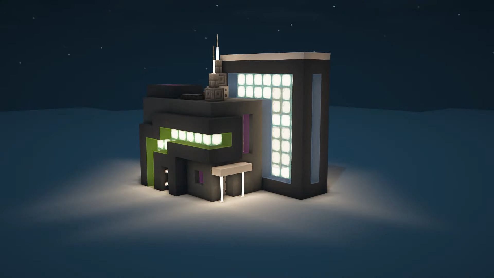 Cyberpunk house build (Image via ItsMarloe)