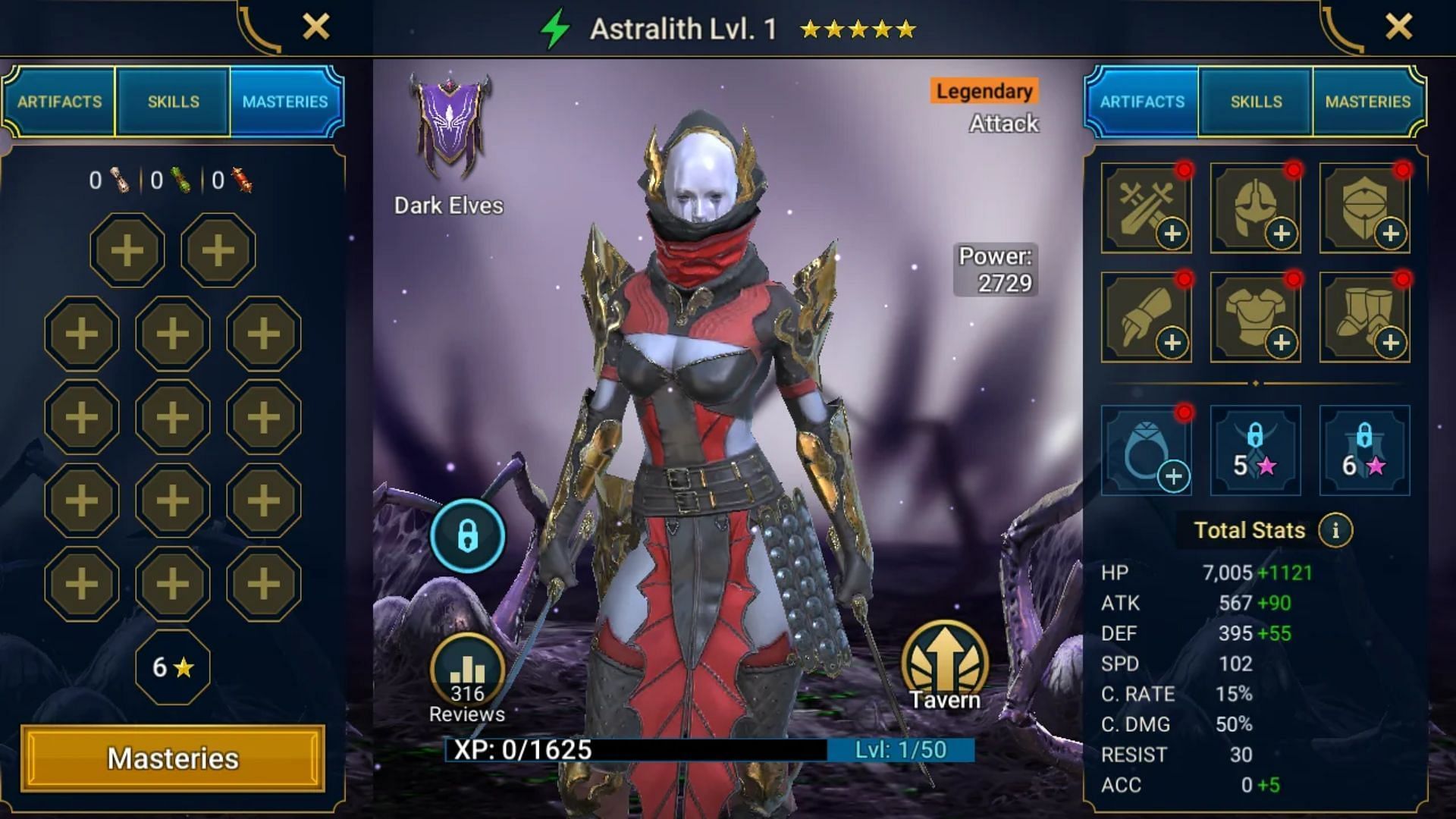 Astralith in Raid Shadow. (Image via Plarium)