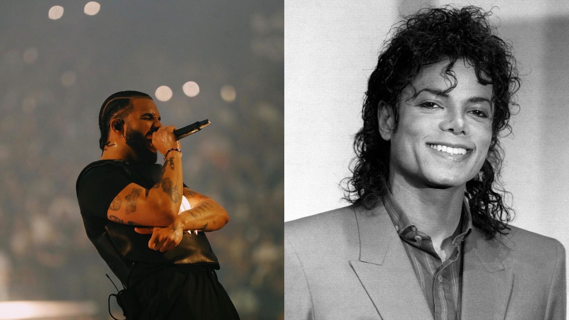 Drake ties with Michael Jackson for Billboard Charts. (Images via Instagram/@champagnepapi &amp; @michaeljackson)